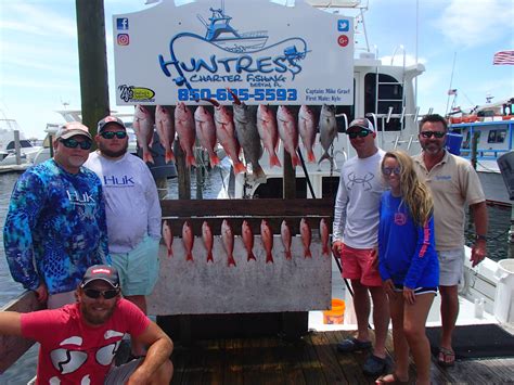 Half Day Fishing Charter Destin Florida Charter Boat Huntress