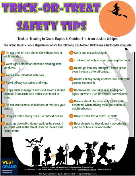 Halloween Safety West Grand Neighborhood Organization