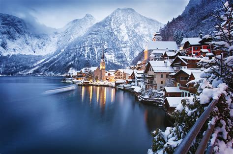 Hallstatt En Austria El Pueblo Sacado De Un Cuento De Hadas