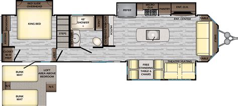 Hampton Destination Trailers Hp370fdl Floorplan Crossroads Rv