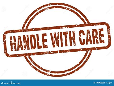 Handle With Care Stamp Stock Vector Illustration Of Handle 148405855