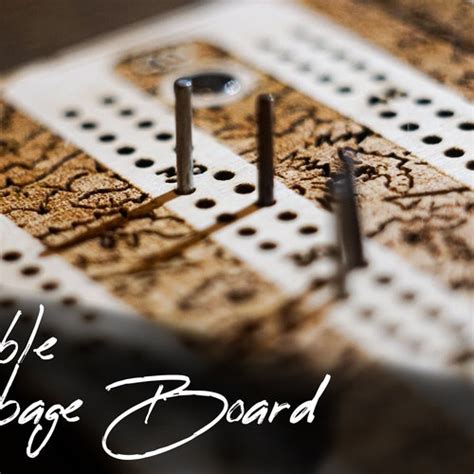 Handmade Portable Cribbage Board Etsy