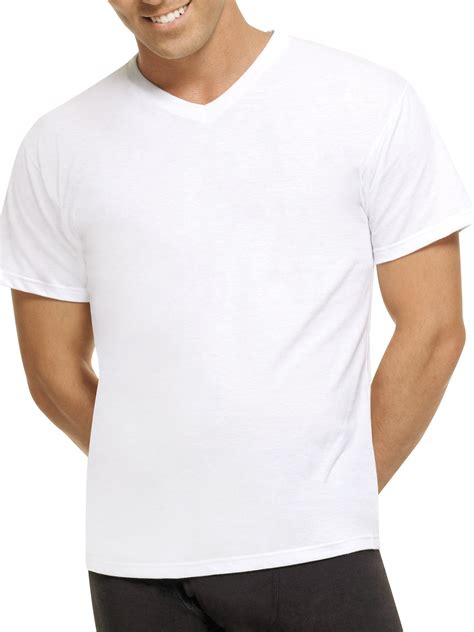 Hanes Big Amp Tall Men Amp 39 S Tagless Comfortblend V Neck T Shirt 6 Pack Walmart Com