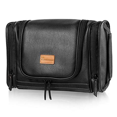 Hanging Toiletry Bag For Men Dopp Kit Waterproof Leather Travel Organi Mirasonshop