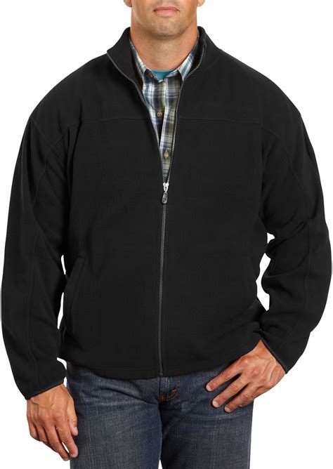 Harbor Bay By Dxl Big And Tall Fleece Jacket Black 5Xl Tall At Amazon