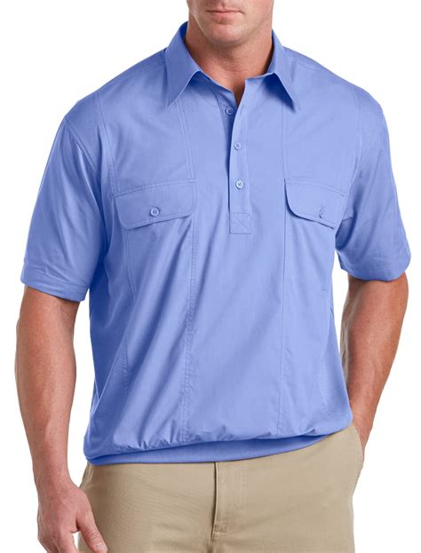 Harbor Bay By Dxl Big And Tall Men Amp 39 S Banded Hem Polo Shirt Grapemist 3X Tall Walmart Com