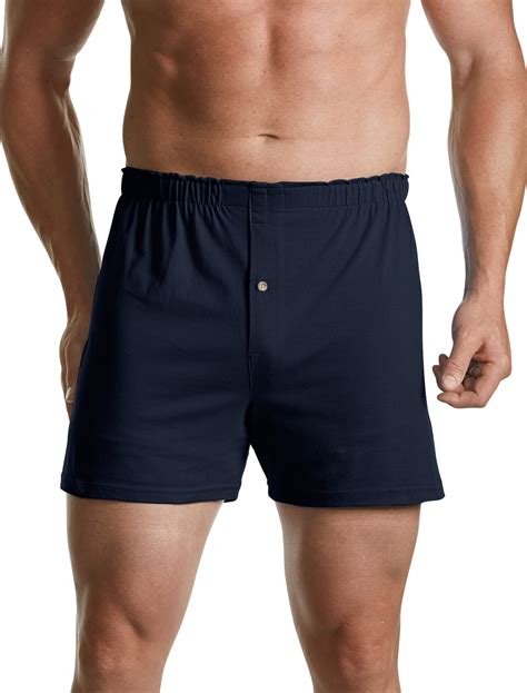 Harbor Bay By Dxl Big And Tall Men S Solid Knit Boxers Navy Xl Pack