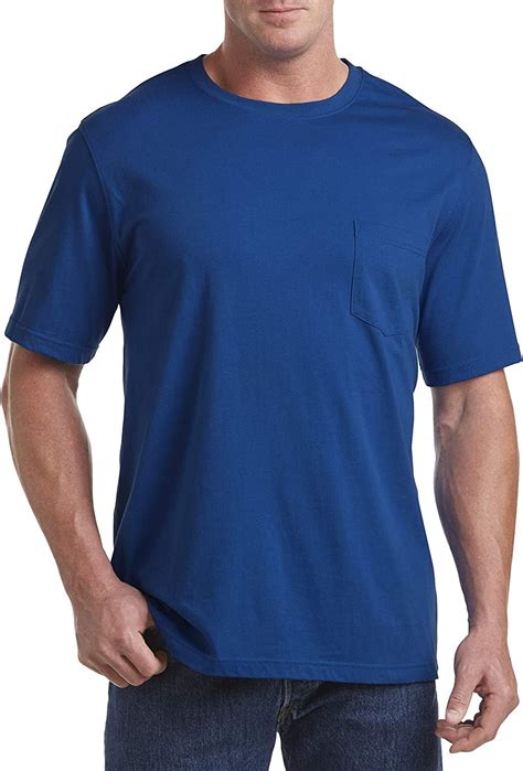 Harbor Bay By Dxl Men S Big And Tall Moisture Wicking Pocket T Shirt