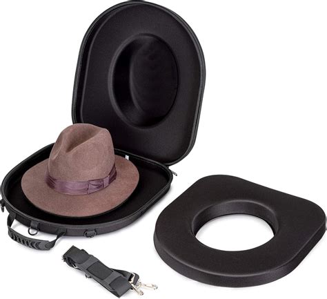 Hat Box Travel Fedora Case Universal Carrier For Hats Carry On Bag Men Bellissimo Hats