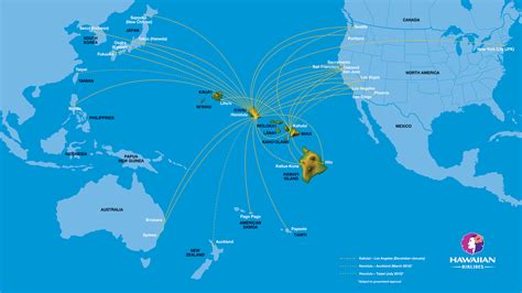 Hawaiian Airlines Routes 2024 Map With All Flights Flight Routes