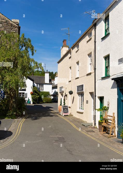 Hawkshead Village Lake District England Uk On A Beautiful Sunny Summer Day Popular Tourist