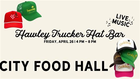 Hawley Trucker Hat Bar Pop Up At City Food Hall City Food Hall Destin