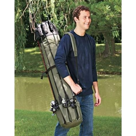 Heavy Duty Fishing Rod Travel Carry Case Bag Walmart Com Walmart Com