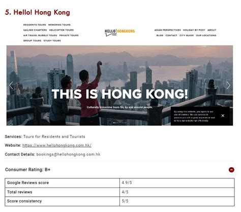 Hello Hong Kong Tours Is Featured Among The Top 5 Travel Agencies In Hong Kong Hello Hong Kong