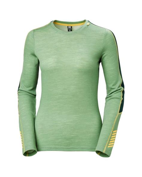 Helly Hansen Merino Lightweight Crew 2 In 1 Base Layer Top Men S