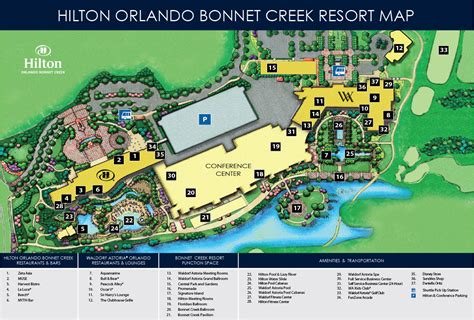 Hilton Orlando Hotel Map