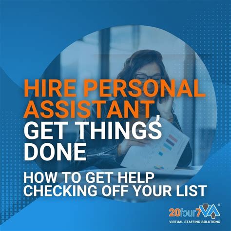 Hire Personal Assistant Get Help Checking Off Your List