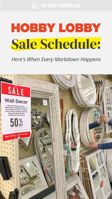 Hobby Lobby Sale Schedule 2024 Tips To Save Hobby Lobby Sales Hobby Lobby Sale Schedule