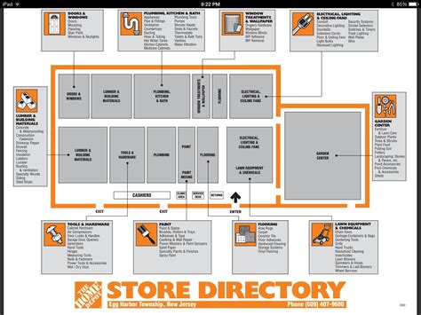 Home Depot Store Layout Map