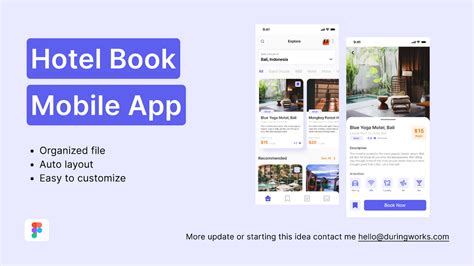 Hotel Book Mobile App Figma