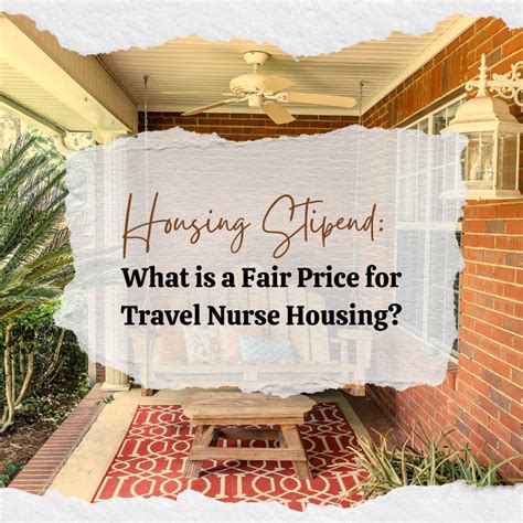 Housing Stipend What Is A Fair Price For Travel Nurse Housing