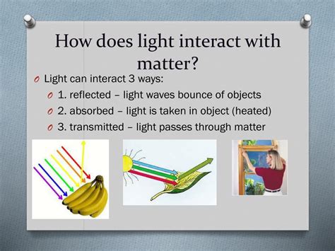 How Does Light Travel And Interact With Matter