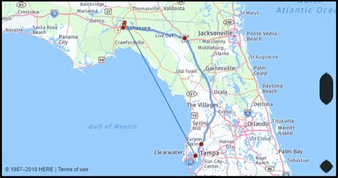 How Far Apart Are Tampa And Tallahassee Road Topic