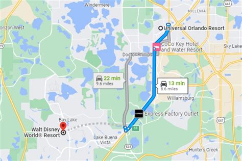 How Far Are Universal Studios Orlando And Disney World Park Nerds