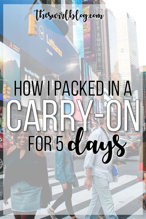 How I Packed For 5 Days In A Carry On Gabby In The City Packing