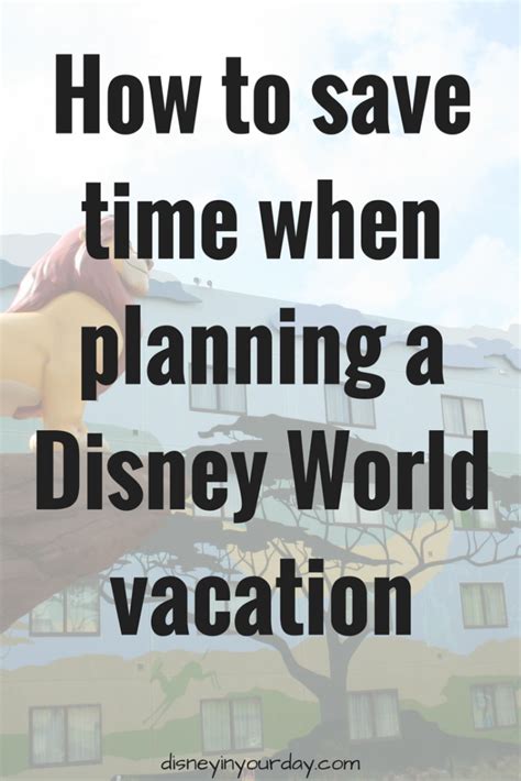 How Much Time You Can Save Using A Travel Agent For Your Disney