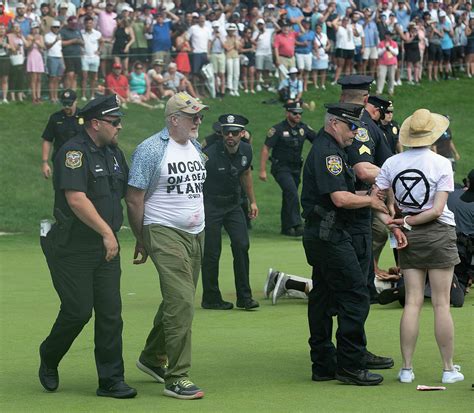 How Protesters Managed To Disrupt Pga Tour S Travelers Championship