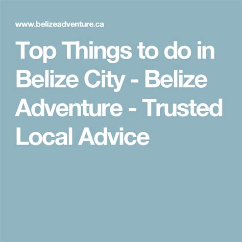 How Safe Is Belize Belize Adventure Trusted Local Advice Belize