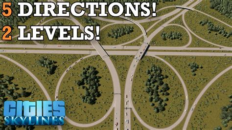 How To Build The Easiest 5 Way Interchange In Cities Skylines Youtube