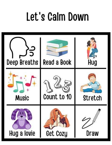 How To Calm Down For Travel Templates Printable Free