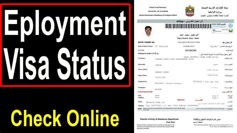 How To Check Employment Visa Status Online In Uae Dubai Dubai Visa