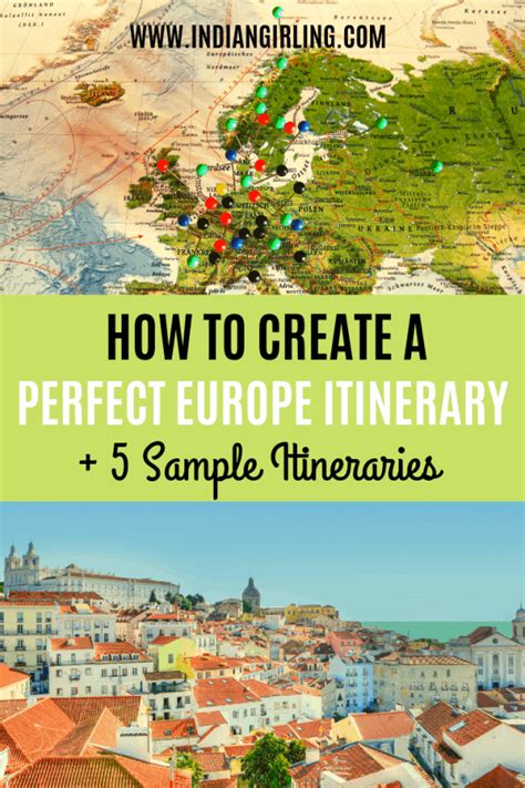 How To Create A Europe Trip Itinerary Sample 1 Week Itineraries