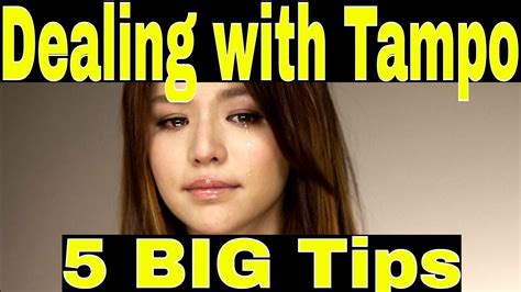 How To Deal With Tampo In Your Relationship 5 Big Tips Youtube