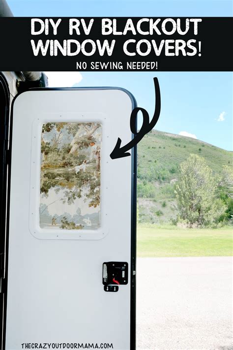 How To Diy Rv Blackout Window Covers For Your Rv Or Camper No Sewing