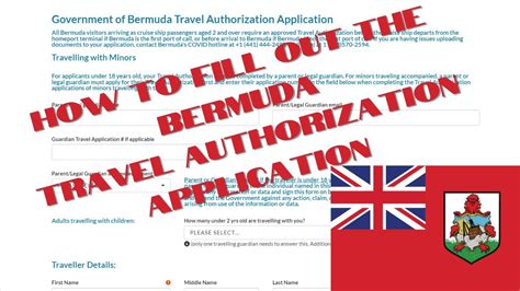 How To Fill Out The Bermuda Travel Authorization Application Youtube