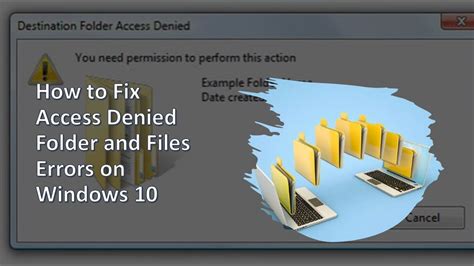 How To Fix Access Denied Folder And Files Errors On Windows 10 Youtube