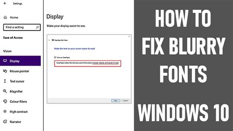 How To Fix Blurry Font Problem In Windows 10