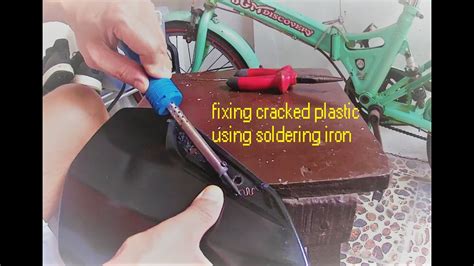 How To Fix Cracked Plastic Using Soldering Iron Youtube