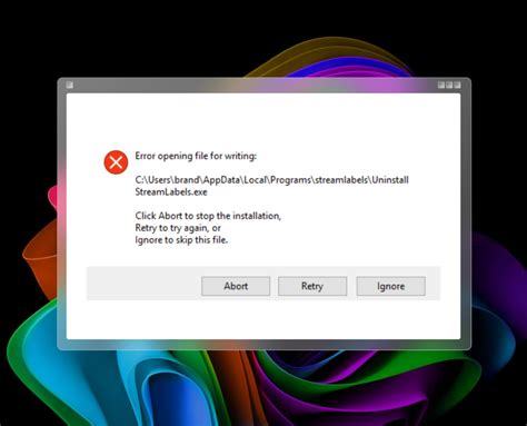 How To Fix Error Opening File For Writing Error On Windows 11