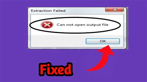 How To Fix Extraction Failed Cannot Open Output File Error Fix Cannot