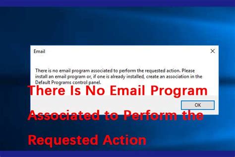 How To Fix The There Is No Email Program Associated Error Minitool