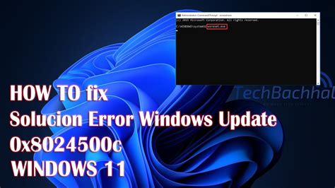 How To Fix Windows Update Error 0X8024500c