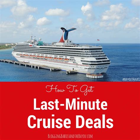 How To Get An Unbelievable Discount In A Last Minute Cruise