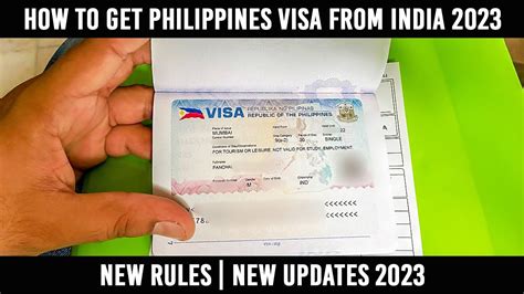 How To Get Philippines Visa From India 2023 Easy Way Youtube