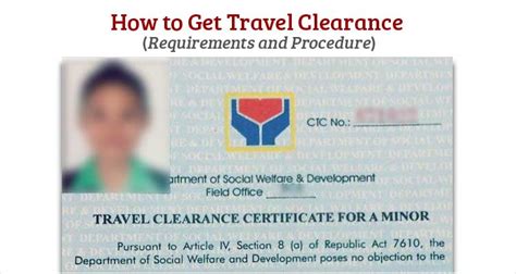 How To Get Travel Clearance Philippine Clearances