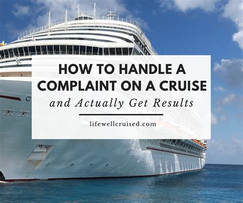 How To Handle A Complaint On A Cruise And Actually Get Results